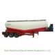 45cbm Tank Semi Trailer For Bulk Cement / Mineral Powder / Ashes / Flour Cargo Transport