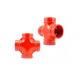 DIN Standard Ductile Iron Water Pipe Fittings Grooved Plumbing Cross OEM Available