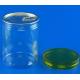 Food Storage PET Plastic Jars , Eco Friendly Aluminium Screw Cap Jar