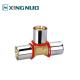 Compression Tube Fittings / Brass Compression Fittings for Water Gas and Oil Industries 1/2 Inch Pex Fittings Reduced T