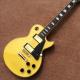 Custom LP electric guitar, Ebony fingerboard egg yellow gold hardware electric guitar, Free shipping