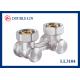 F3/4'' X M3/4 Angle Two Pipe Valves ISO228 Thread