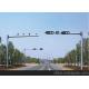 Q345 4m / 6m Galvanized Road Light Poles Signal Customization Available