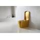 Gold Color Smart One Piece Toilet 220V / 110V  Intelligent remote control automatic toilet