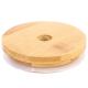 Kitchen Storage Jars Round Square Bamboo Jar Lid With Silicon Ring Airtight