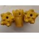 Yellow Effective Coal Mining Button Drill Bit For Drilling Blasting