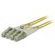 High Speed 2 Fiber Optic Patch Cables PVC LC - LC Fiber Cable Performance