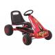 Red Single Seat Pedal Go-Karting for 7-Year-Old Children Plastic Wheel and Ride-On Car