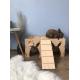 OEM ODM Rabbit Bunny House With Ladder Bunny Box Castle