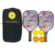 Carbon Graphite Paddle Ball Rackets Pp Honeycomb Pink Lightweight Pickleball Paddle