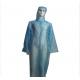 Transparent Mens Disposable Plastic Raincoat With Hood / Collar Comfortable