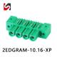 Shanye brand 2EDGRAM-10.16 electrical connector strip with flang replace phoenix hot sale