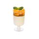 Wholesale Clear Disposable Long Stem Dessert Pudding Wine Glass,Plastic Champagne Flute Cups