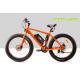 28km/H Fat Tire Cruiser Ebike Front Motor Pedals Assisted Disc Brake