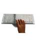 Metal 64 Key Side Panel Mount Keyboard With Flat Personalized Layout Durable