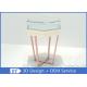 Simple Fashion Glass Jewelry Display Case With Environmental PU Paint