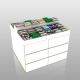 Makeup Retail Store Table White Wooden Sample Island In The Middle For Branding Display Furniture And Fashion-Forward Shop Table