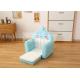 USIT Kid's Furniture 2 In 1 Flip Open Children Sofa - Blue Little Dolphin
