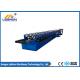 Blue Color Gutter Roll Forming Machine , PLC Control Seamless Gutter Equipment