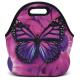 Butterfly Design Waterproof Neoprene Cooler Bag SBR Insulated Lady Tote Customized