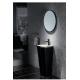 Ceramic 525*430*860mm Sanitary Ware Basin One Piece With Black Toilet