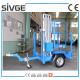 Trailer Type Mobile Work Platform , 6 Meter Aluminum Self Propelled Manlift