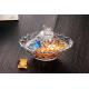 Butterfly Glass Sugar Jar / Gift Glass Candy Bowl / Glassware Bowl