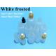 5ml 10ml 15ml 20ml 30ml 1oz empty Essential Oil Bottle White Frosted Glass dropper Bottle with Gold Ring Dropper Cap