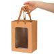 Custom Color Accepted Paper Type Specialty Paper Shopping Kraft Paper Bags With Window