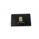 Etch Logo Plated Matte Black 85x54mm Metal Brass Business Cards