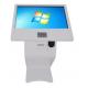 White Touch Screen Computer Table Monitor Size 47" Swanky Shape