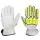 ANSI Puncture 3 Goatskin Impact Resistant Gloves Rigger Work Gloves