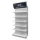 Factory Customized Size Thickness Color white display shop shelves super market racks exhibition shelf with light box