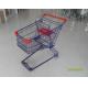 Durable 75 L Grocery Store Shopping Carts Colorful Treatment Coating