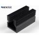 Auto Parts LED Aluminum Heatsink Extrusion Profiles In Black Color 6005 Alloy