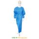OEM Surgical Plastic Disposable Gown Natural Latex Free Elastic Cuffs