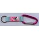 100% Polyester Verious Shape Custom Carabiner Keychain With Silk Screen Printing
