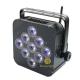 9pcs 18w RGBWAUV Flat LED Par Lights 6in1 Battery Powered Wireless DMX Uplights For Wedding