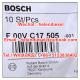 Genuine BOSCH injector Seal Ring F00VC17505 , F 00V C17 505 , Copper Washer Bosch original and Brand New