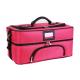 Professional Travel Cosmetic Bags , Portable Fabric Cosmetic Organizer Bag