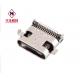 24 Pin Female USB 3.1 Type C Connector Sunk Type