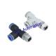 Quick Clamp PD Pisco Branch Tee Zinc Brass Pneumatic Tube Fittings
