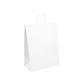 Custom Printed Your Own Logo White Brown Kraft Gift Craft Shopping Paper Bag With Handles