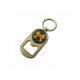 Custom Promotion Metal Print Logo Bottle Opener Key Ring,Custom die casting zinc alloy pearl nickle plating bottle opene