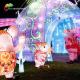 LED Light 2m Length Ourdoor Chinese Festival Lanterns For Christmas Show