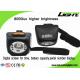 Rechargeable 1.3W 4.5Ah 8000lux Cordless Miners Cap Light