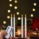 12pcs  flameless Candle Lights per Box Wedding Church Led Battery Candle Lights Remote Control Long Stem Candle Lights