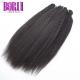 Kinky Straight Brazilian Hair Weave 100 Virgin Machine Double Weft Soft