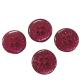 Shirt Red Glitter Buttons Four Hole With Double Convex Surface In 28L For Sewing