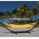 Indoor Otdoor Room Large Yellow Tight Weave Hammock With Wood Spreader 55 Inches Wide